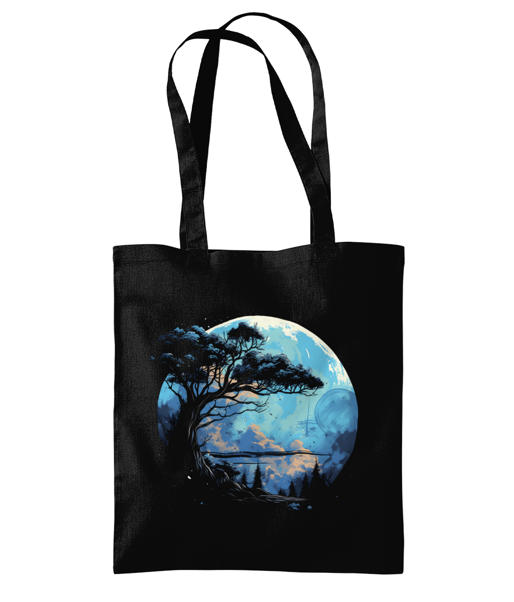 Night Tree Graphic Tote Bag