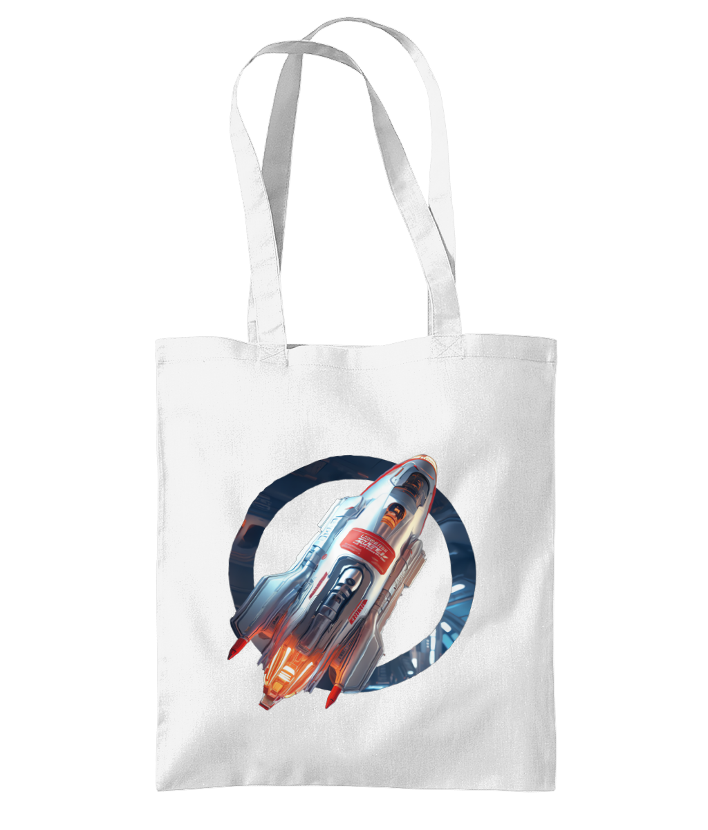 Rocket Graphic Tote Bag