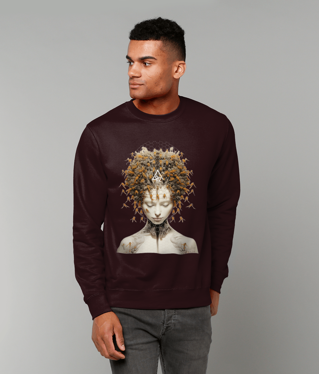 Beehive Brain Graphic Sweater