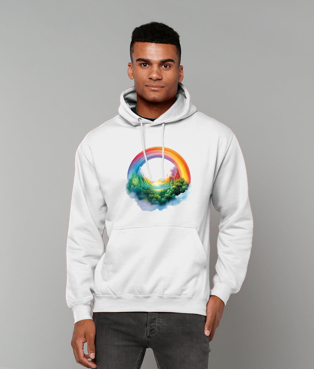 Rainbow Cloud Graphic Hoodie