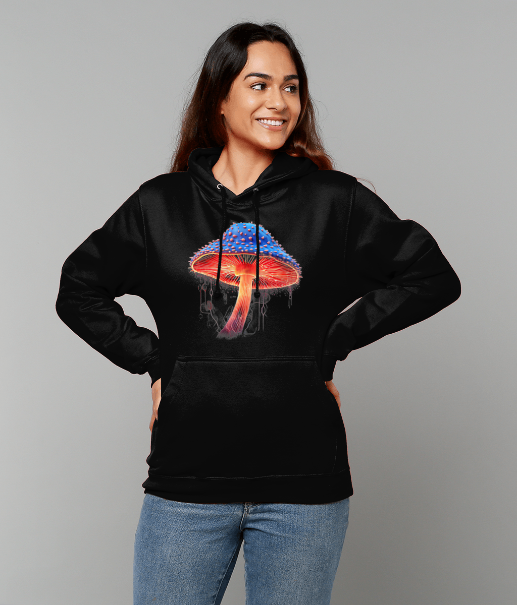 Neon Mushroom Graphic Hoodie O2 Treehouse