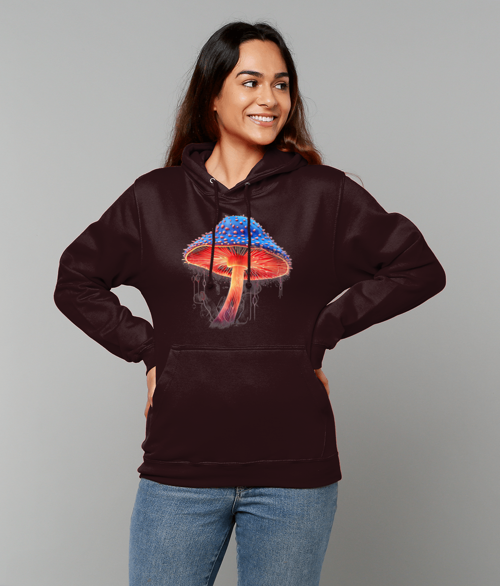 Neon Mushroom Graphic Hoodie