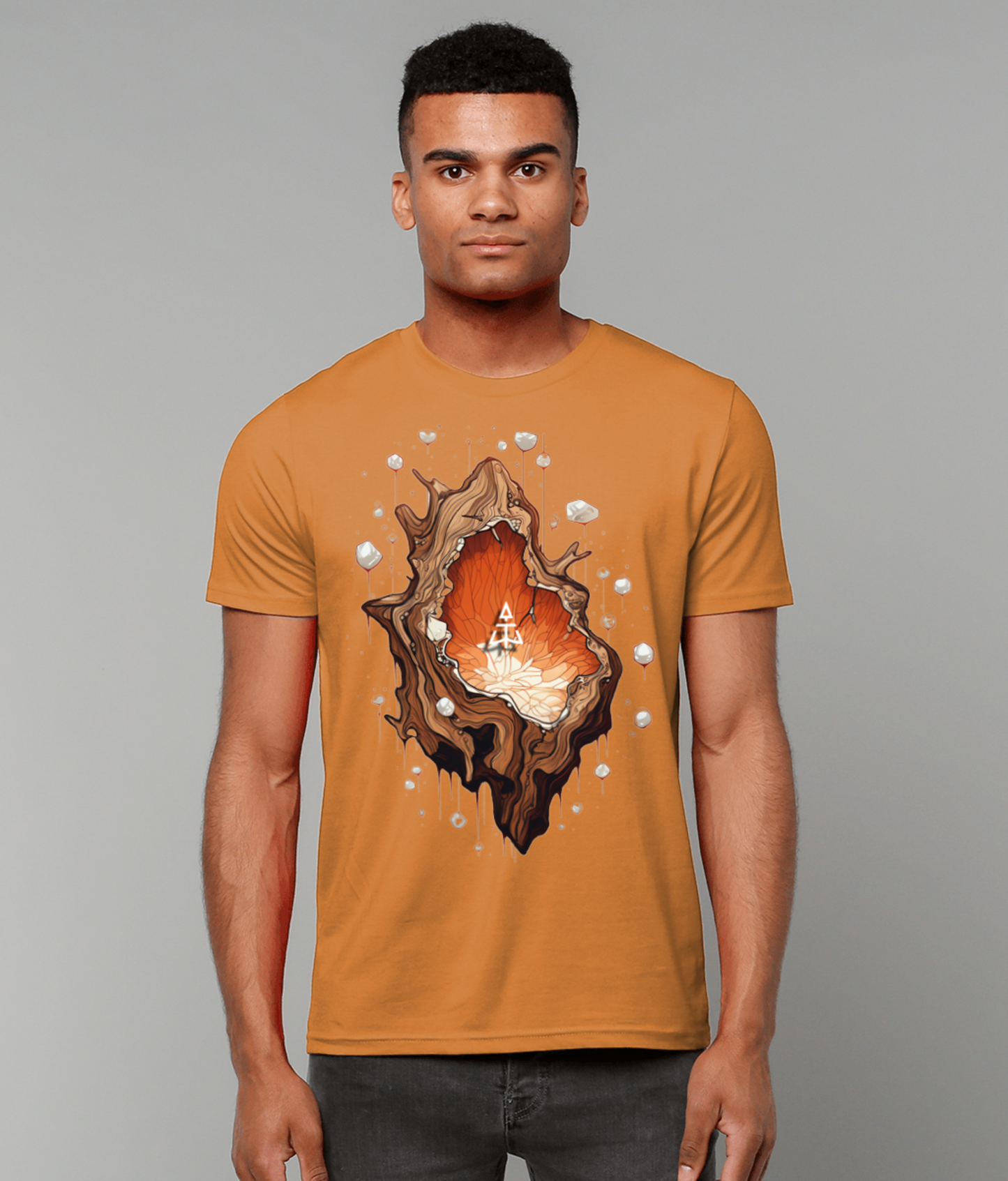 Crystal Island Tangerine Graphic Tee