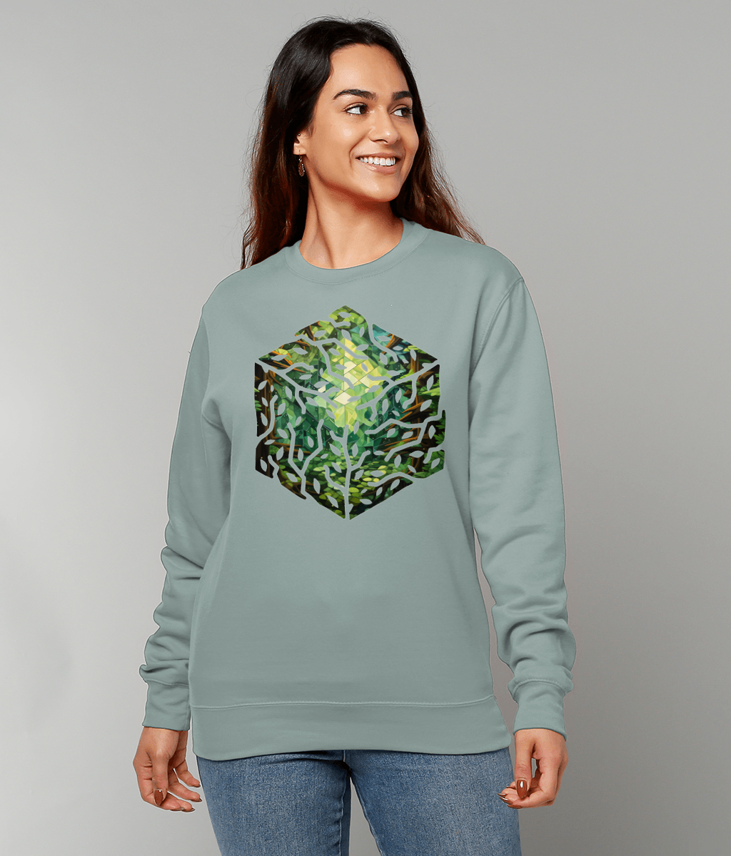 Cube Glass Forest Graphic Sweater