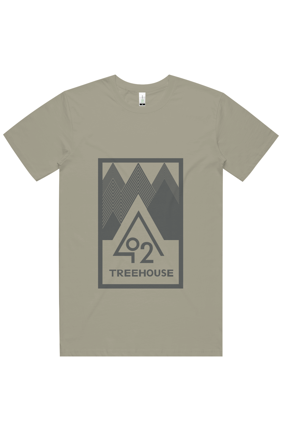 O2 Treehouse Staple Organic Tee Charcoal