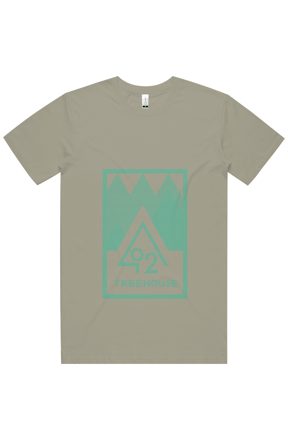 O2 Treehouse Staple Organic Tee Bright Green