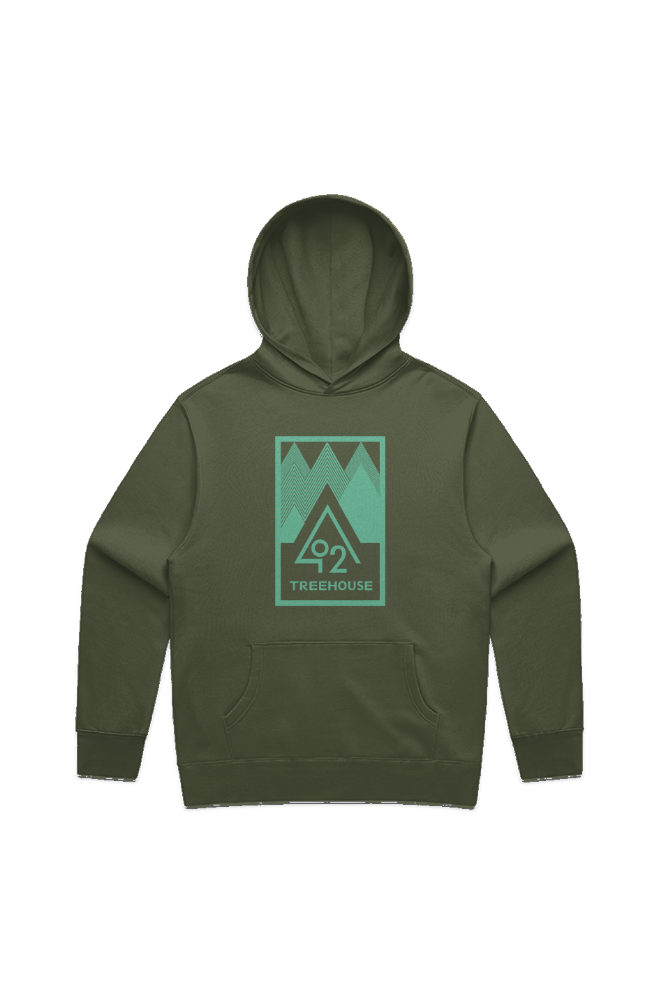 O2T Mens Relax Hood Bright Green