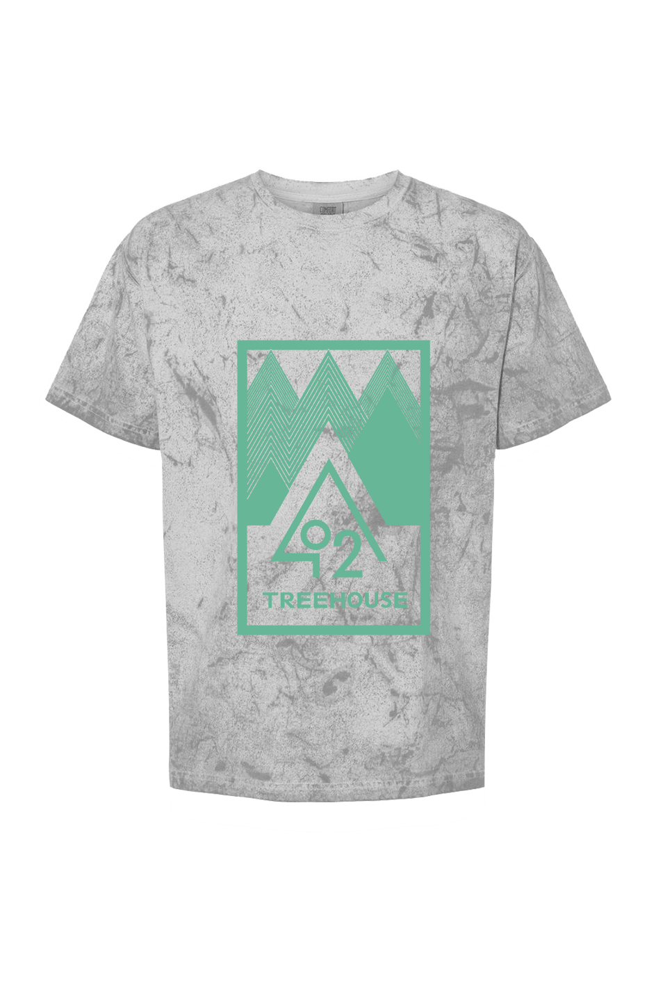O2T Colorblast Heavyweight Tee Bright Green
