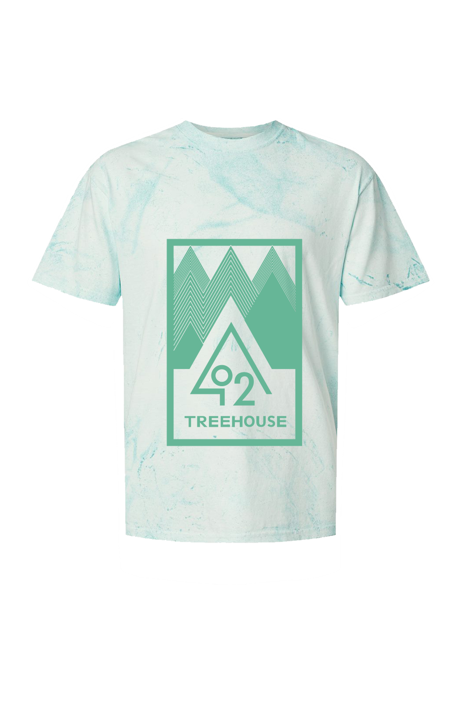 O2T Colorblast Heavyweight Tee Bright Green