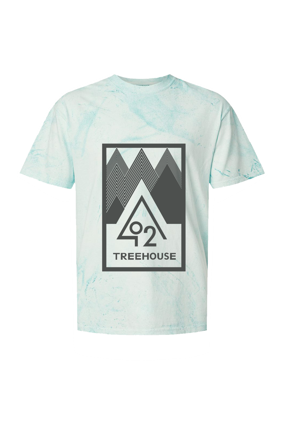 O2T Colorblast Heavyweight Tee Charcoal