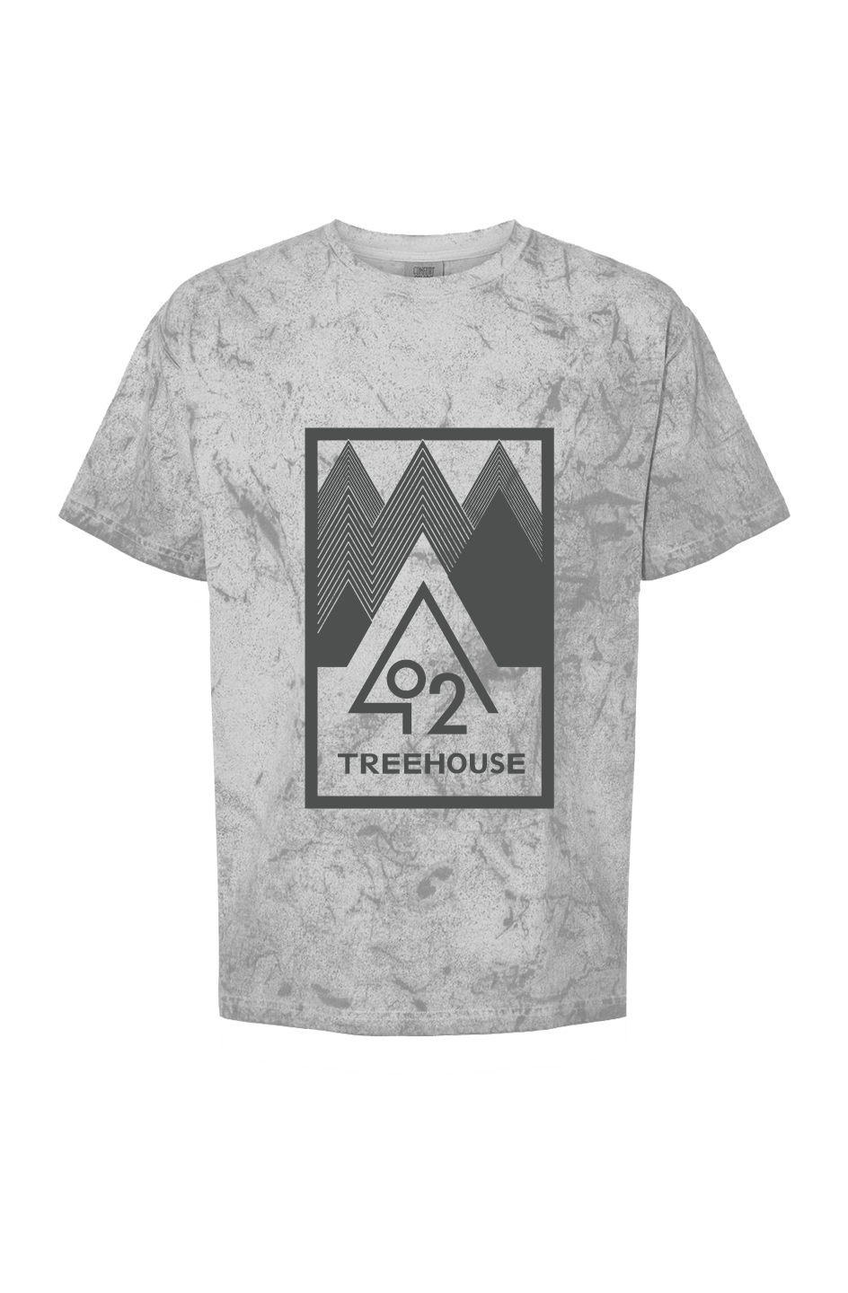 O2T Colorblast Heavyweight Tee Charcoal