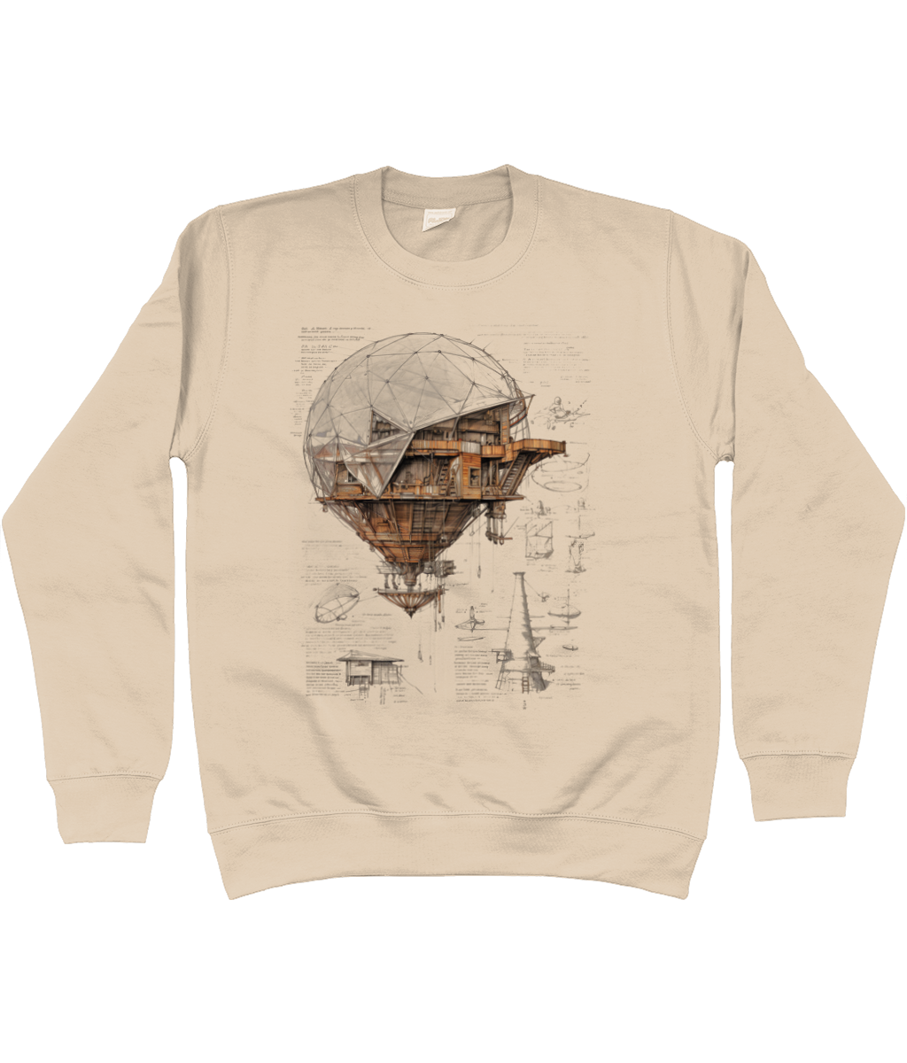 Treehouse Blimp Graphic Sweater