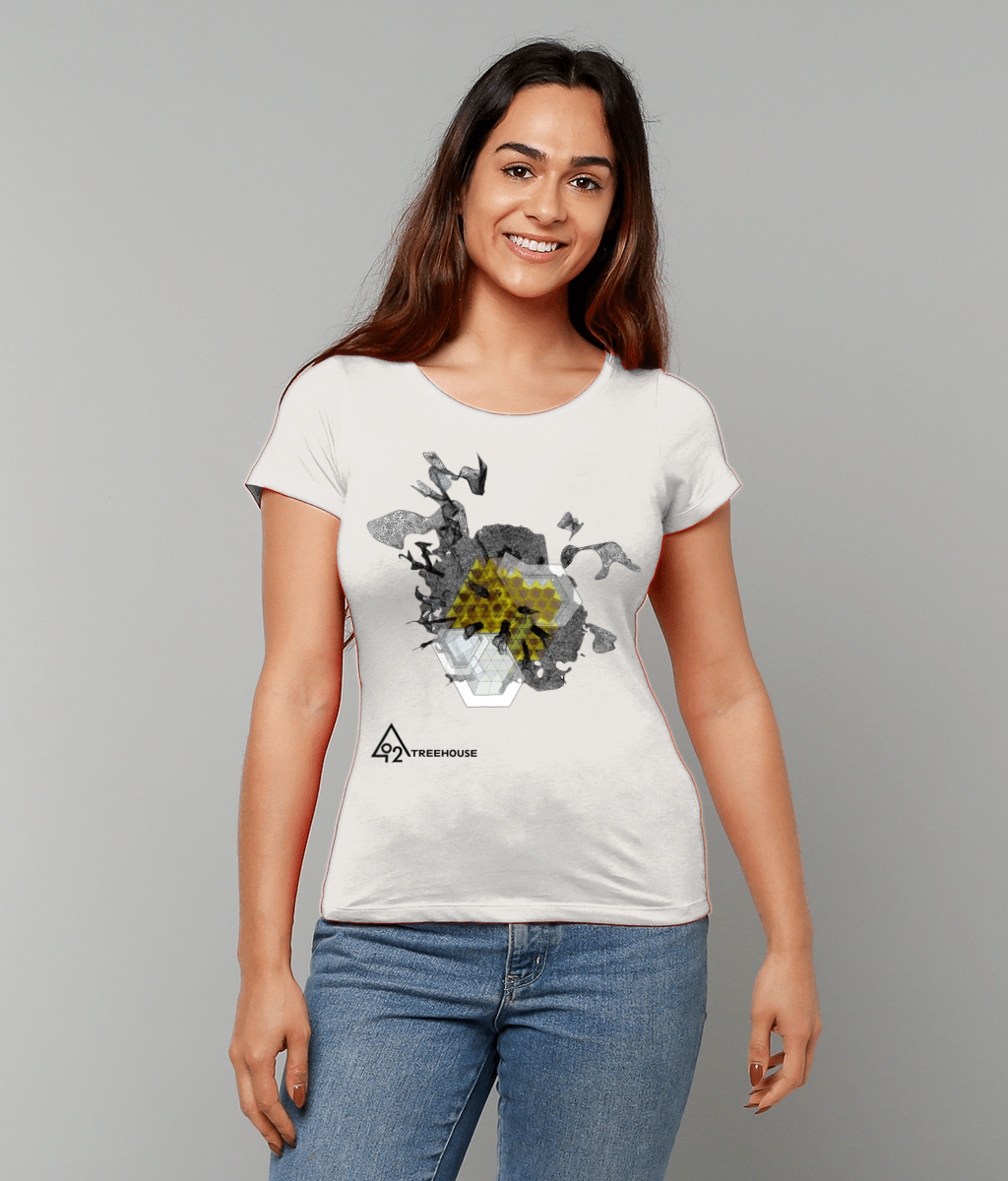 Fitted A Bird's Eye View Treeshirt