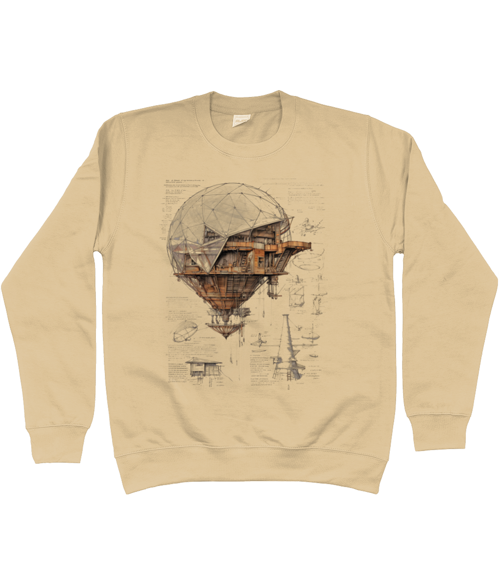 Treehouse Blimp Graphic Sweater