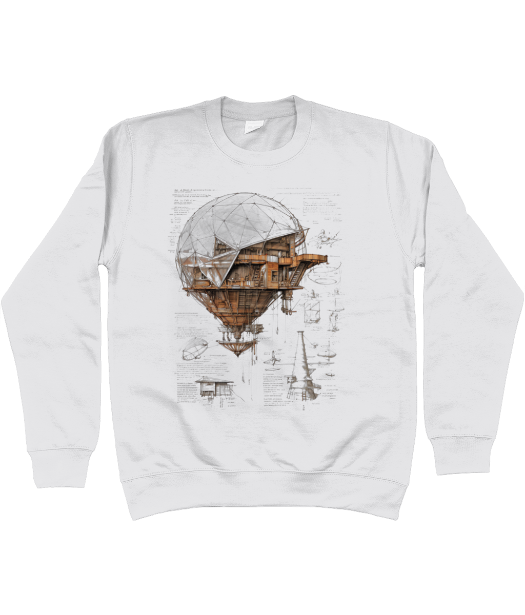 Treehouse Blimp Graphic Sweater