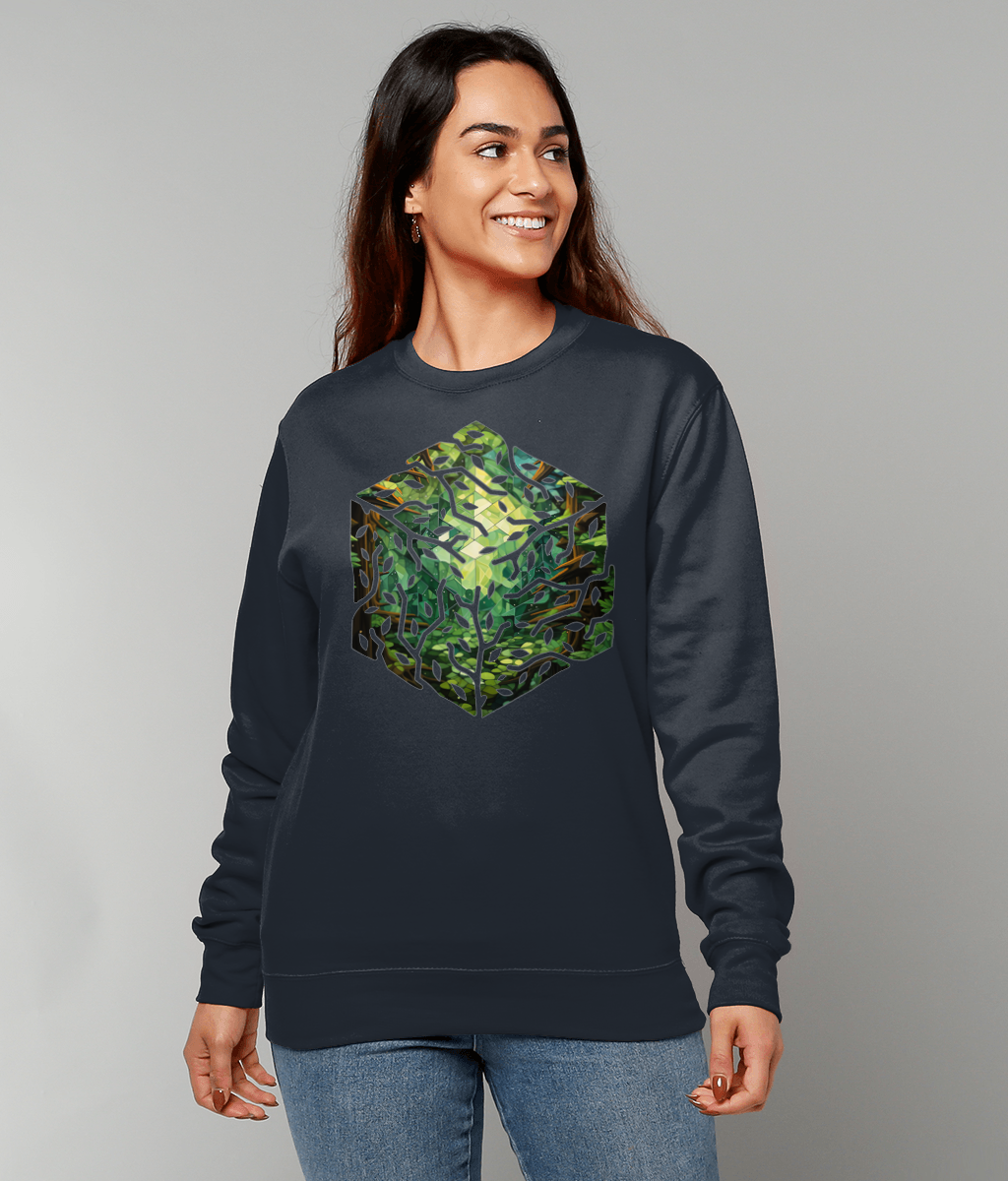 Cube Glass Forest Graphic Sweater